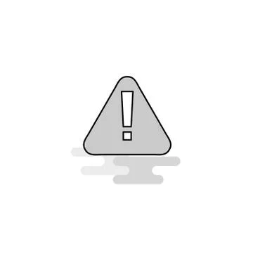 Folder Web Icon. Flat Line Filled Gray Icon Vector Stock Illustration