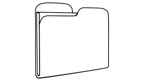 Folder whiteboard animation 4K footage Video stock 116571634