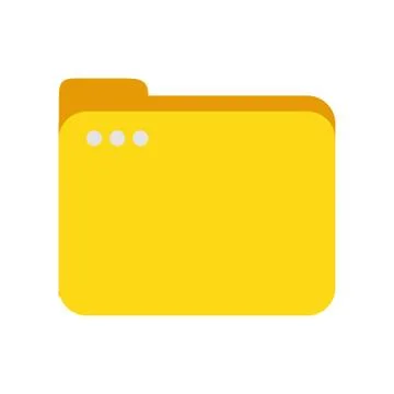 Folder yellow file document icon イラスト素材