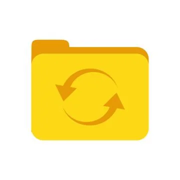 Folder yellow file document icon 库存插图