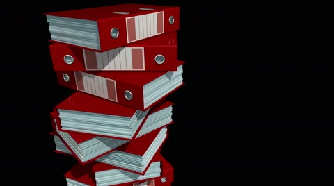 Folders binders tack (matte) Stock Footage 66794845