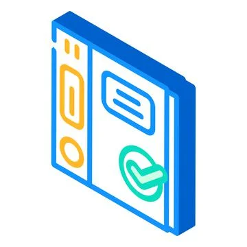 Folders with documents compliance isometric icon vector illustration Ilustración de archivo