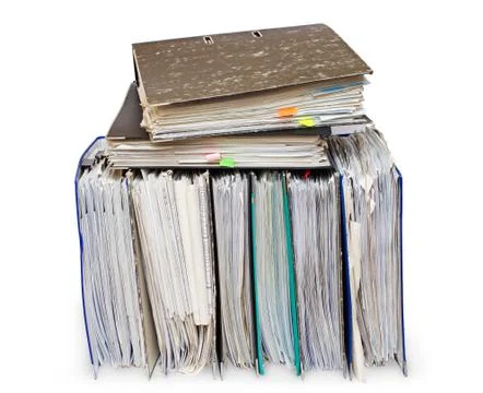 Folders with documents Stock Photos