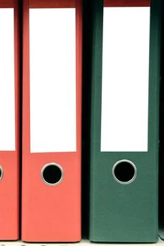 Folders for files and documents. office supplies. On white isolated backgro.. Stock Photos