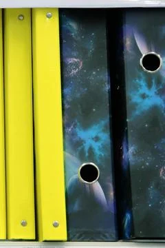Folders for files and documents. office supplies. On white isolated backgro.. Stock Photos