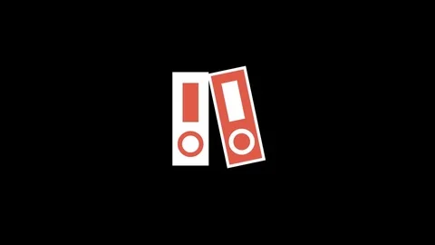 Folders Flat Icon Stock Footage 71935313