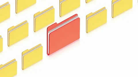 Folders Stock Footage 11479867