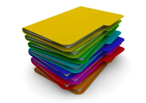 Folders Stock Illustration