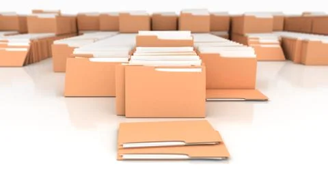 Folders Stock Illustration