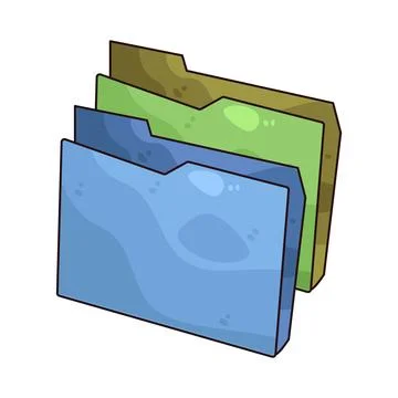 Folders illustration Illustrazione stock