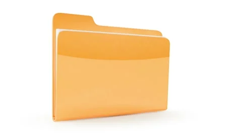 Folders open animation Stock Footage