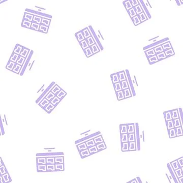 Folders of operating system glyph vector seamless pattern Illustrazione stock