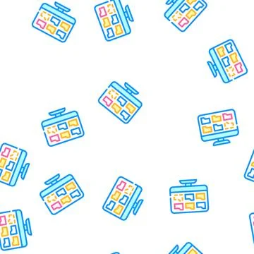 Folders of operating system vector seamless pattern 스톡 일러스트