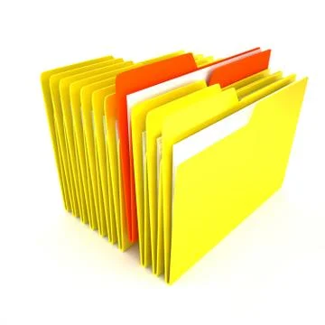 Folders over white background Stock Illustration