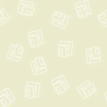 Folders for paper line seamless pattern Illustrazione stock