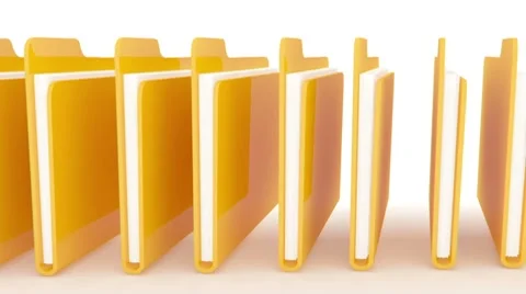 Folders with search animation Stock Footage 8766309