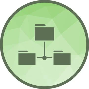 Folders Sharing Data icon vector image. Stock Illustration