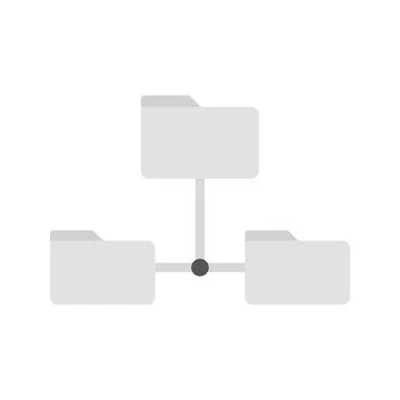 Folders Sharing Data icon vector image. Stock Illustration