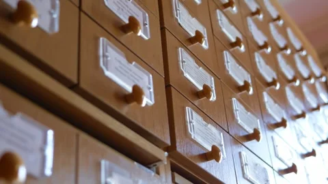 Folders on the shelf background Stock Footage 264952431