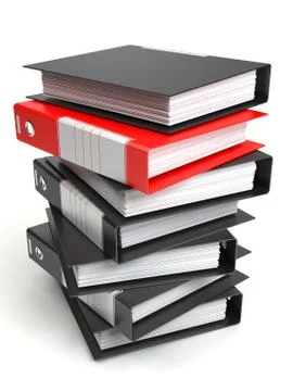 Folders stack Stock Illustration
