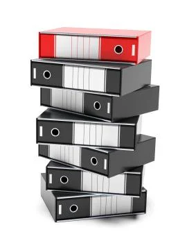 Folders stack Stock Illustration