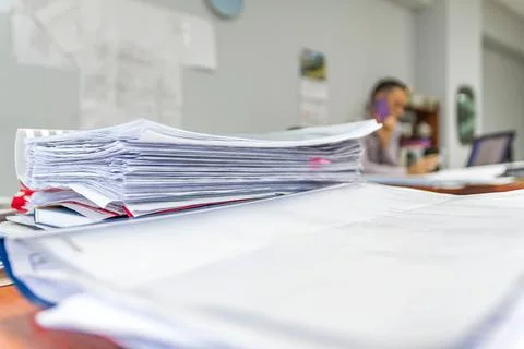 Folders with technical documentation for construction of engineering gas supply Stock Photos