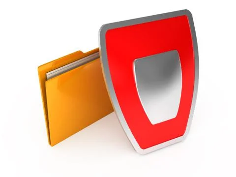 Folders on white background Stock Illustration