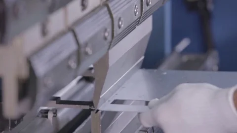 Folding Aluminum Sheet Video stock 69857314