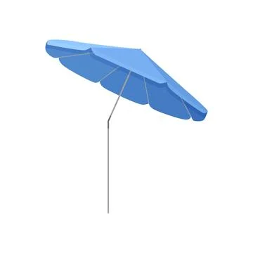 Folding beach umbrella Stockillustratie