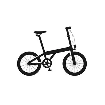 Folding bike graphic vector Stock Illustration