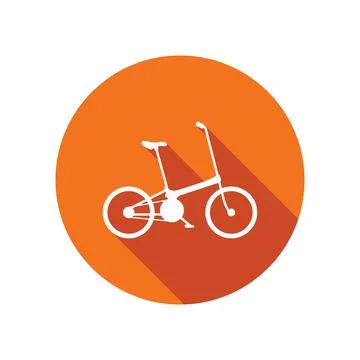 Folding bike icon vector Stock Illustration