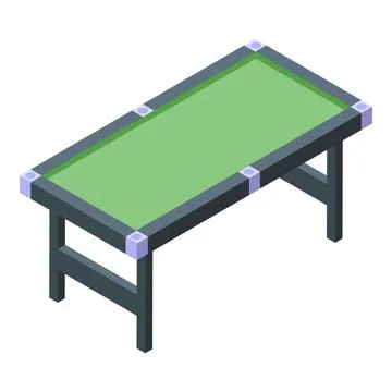 Folding camping bed isometric showing resting place for traveler イラスト素材