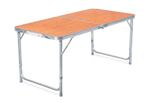 Folding camping table Stock Photos