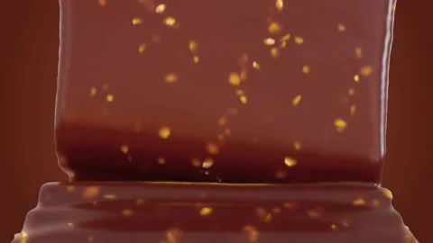 Folding caramel with hazelnut Vidéo 174691758