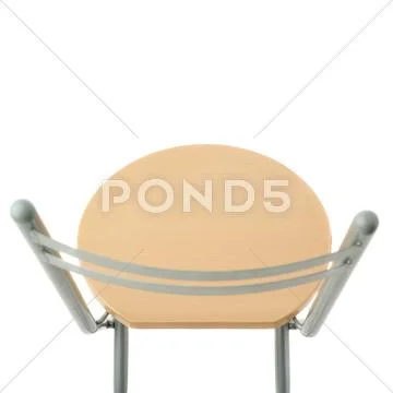 Folding chair over isolated white background Stock Photos