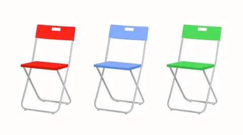 Folding Chairs Stock Illustration