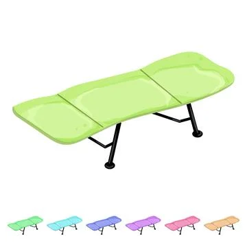 Folding cot camp cartoon vector graphic 库存插图