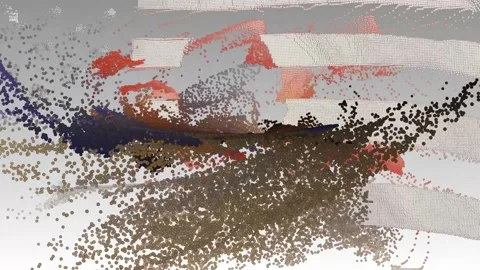 Folding Dot Media Replacement Titles 스톡 After Effects