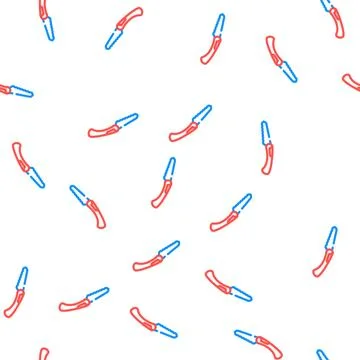 Folding hand saw vector seamless pattern Stock Illustration