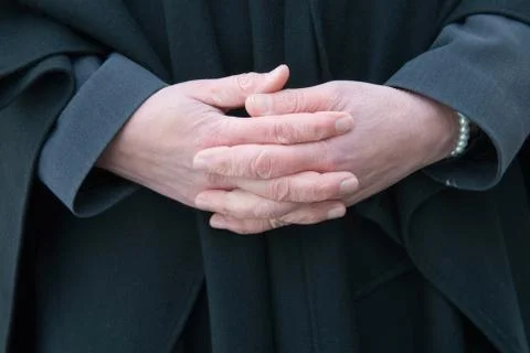 Folding hands Stock Photos