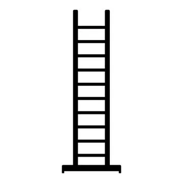 Folding ladder icon Stock Illustration