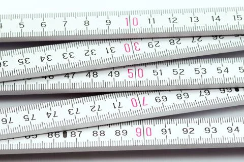 Folding meter rule Foto stock
