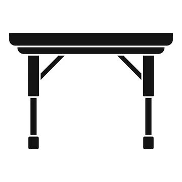Folding modern table icon, simple style Stock Illustration