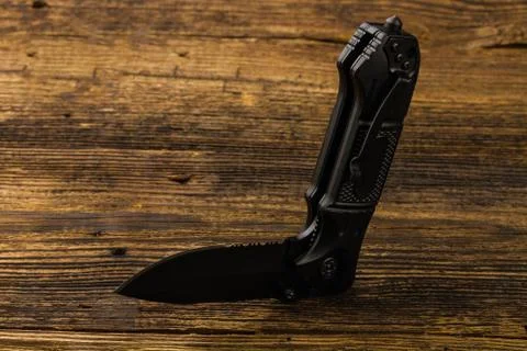 Folding pocket knife Stock Photos