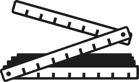 Folding rule icon Stock Illustration
