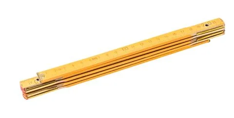 Folding ruler isolated Stock Photos