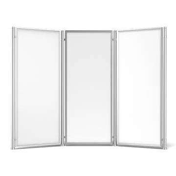 Folding screen banner Stock Illustration