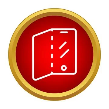Folding screen smartphone device opening and closing icon Stock Illustration