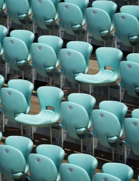 Folding seats. Stock Photos