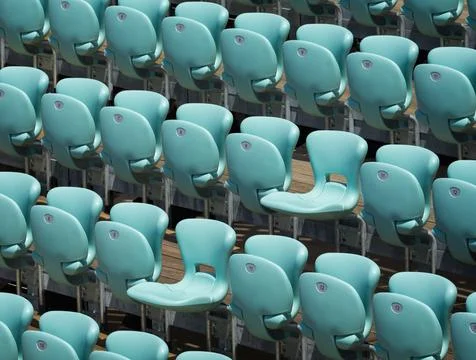 Folding seats. Stock Photos